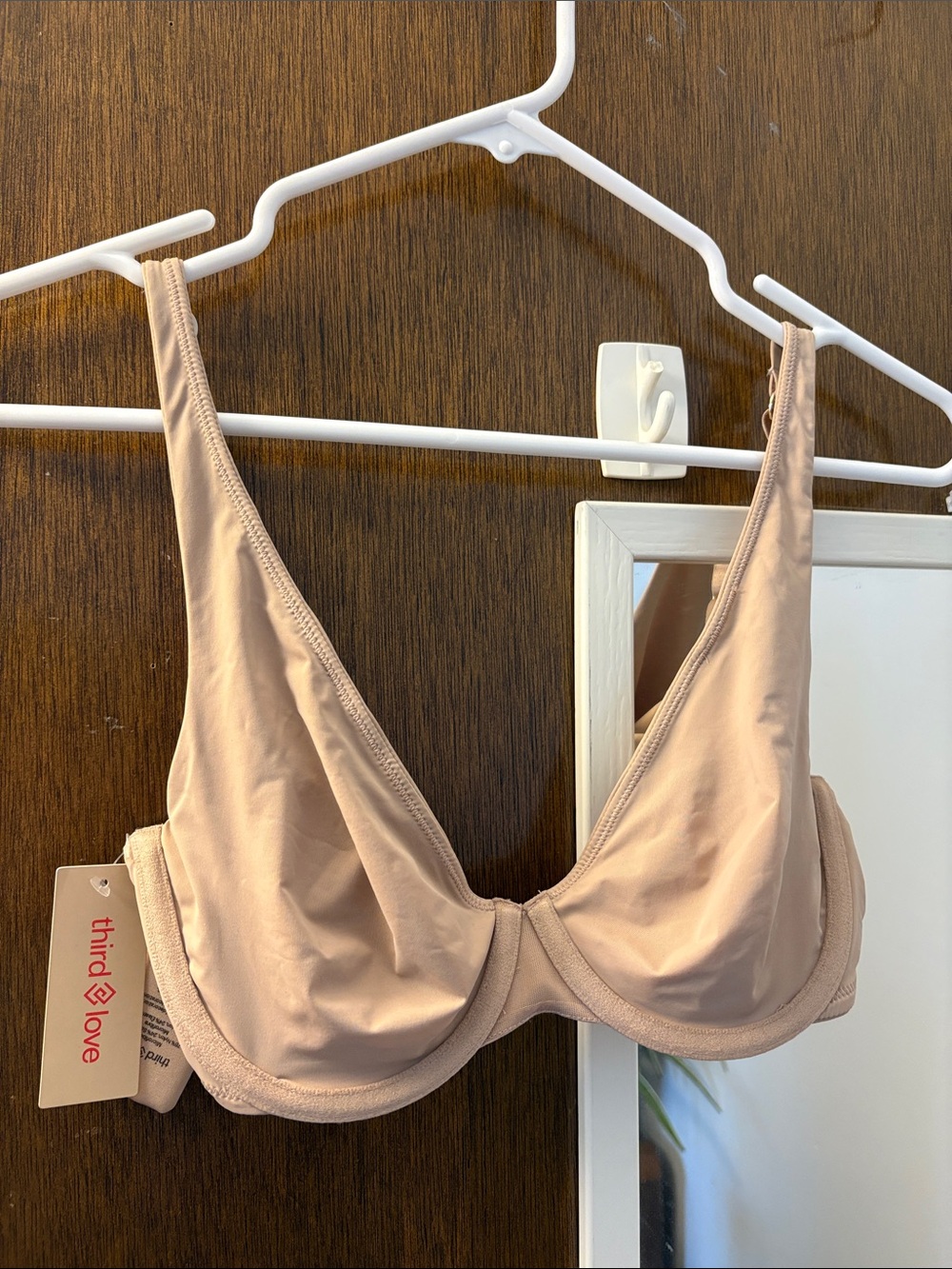 ThirdLove Blush Plunge Underwire Bra NWT